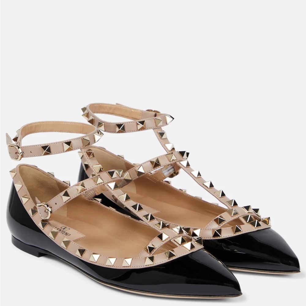 VALENTINO GARAVANI
Rockstud leather ballet flats